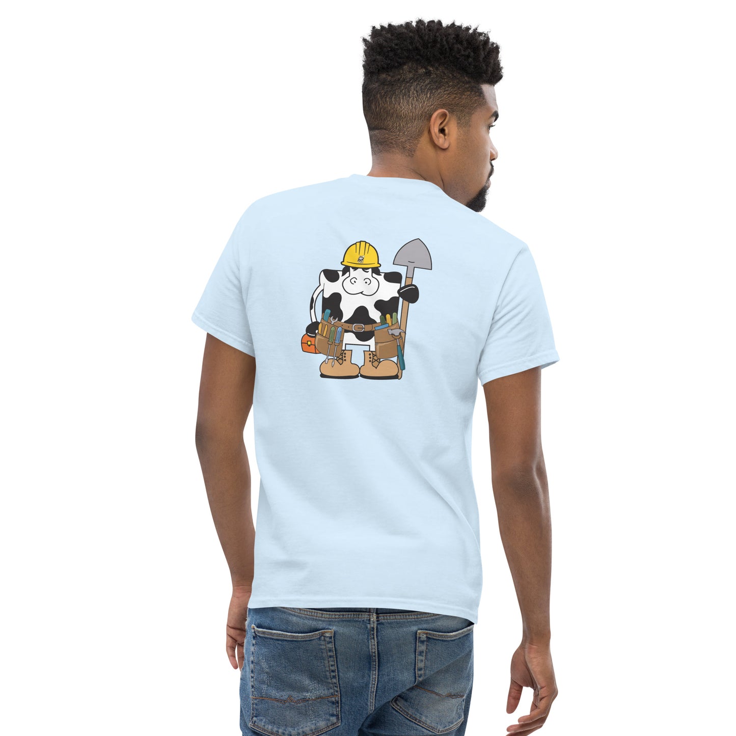 Construction Cow Adult Tee