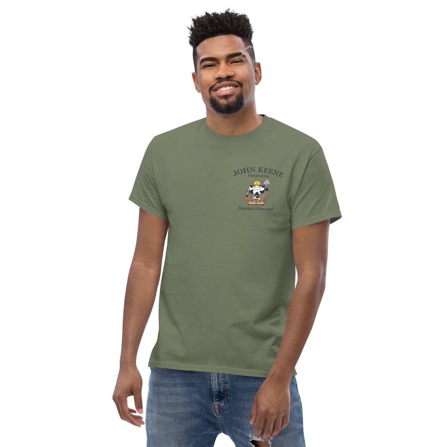 Construction Cow Adult Tee