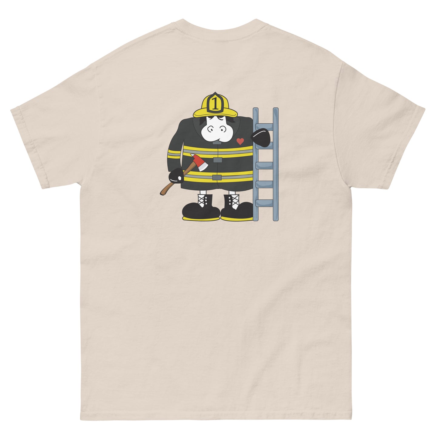 Firefighter Cow Tee