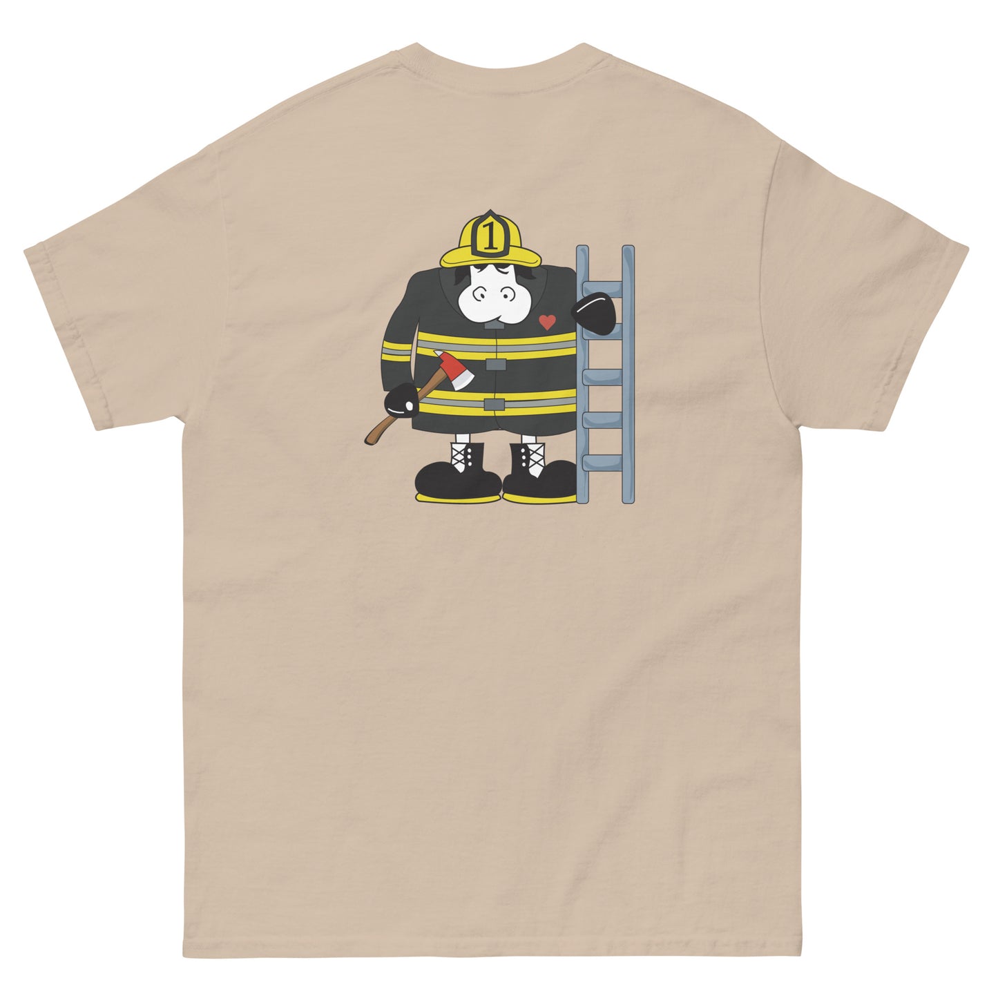 Firefighter Cow Tee
