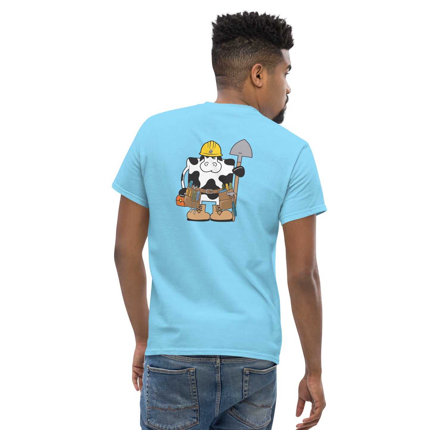 Construction Cow Adult Tee