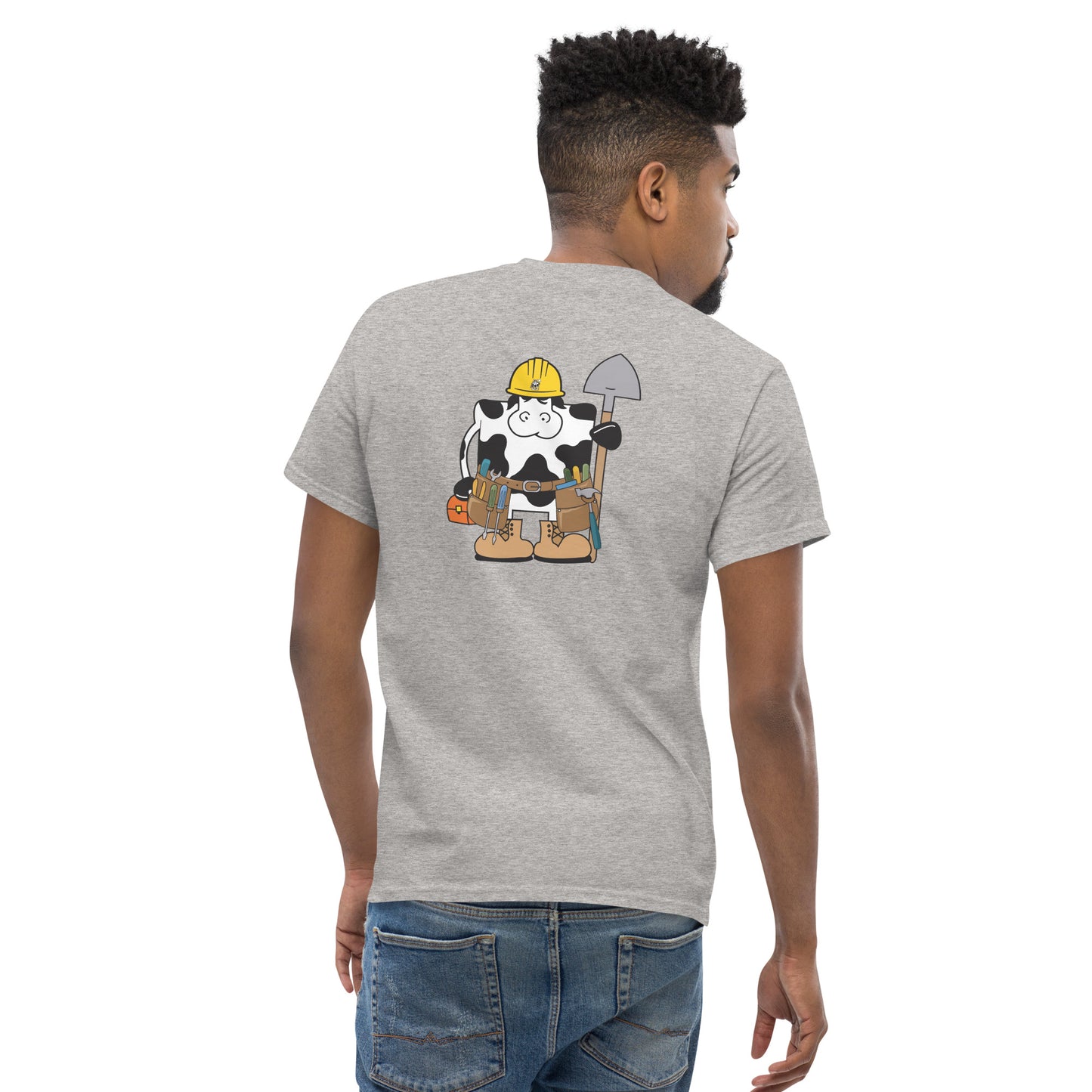 Construction Cow Adult Tee