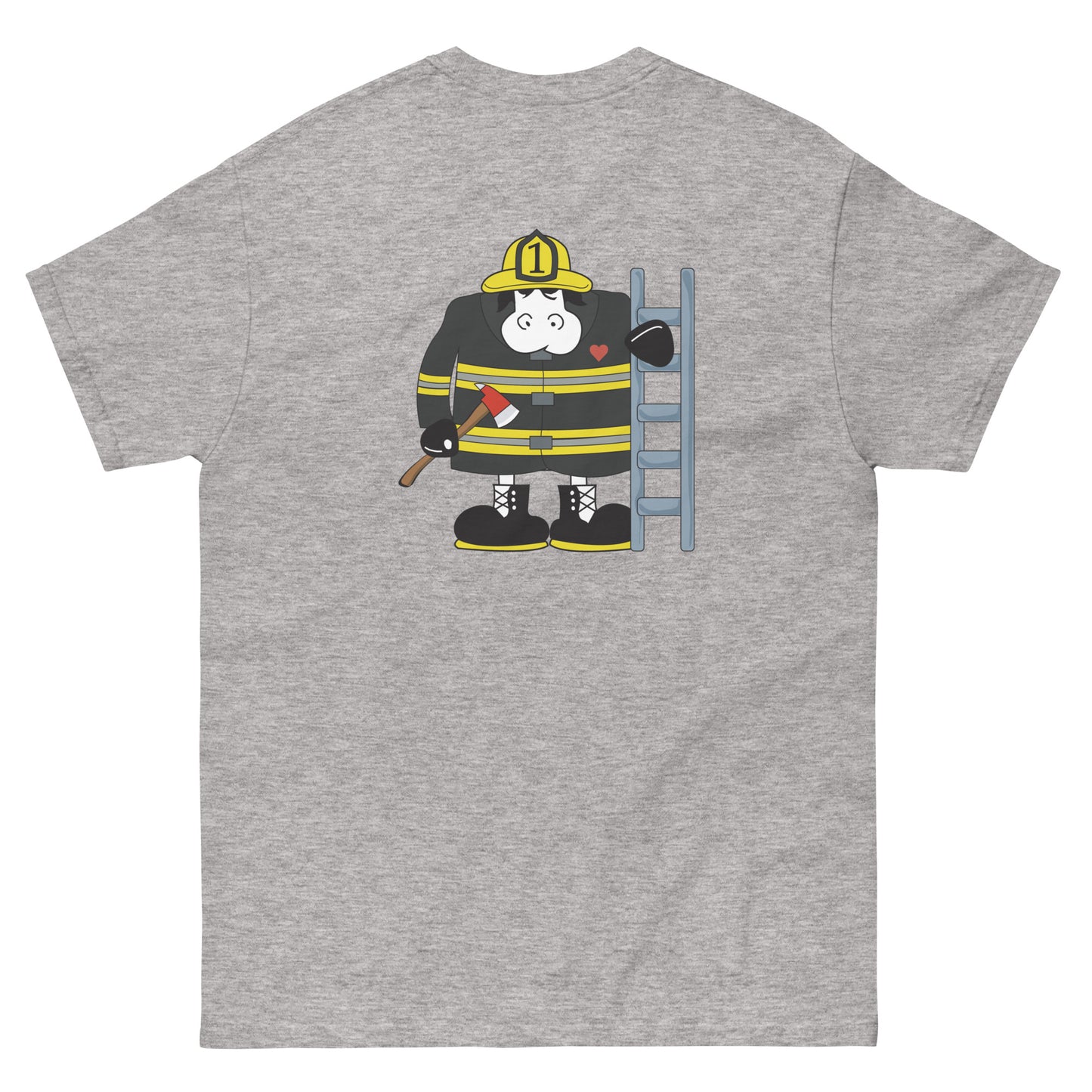 Firefighter Cow Tee