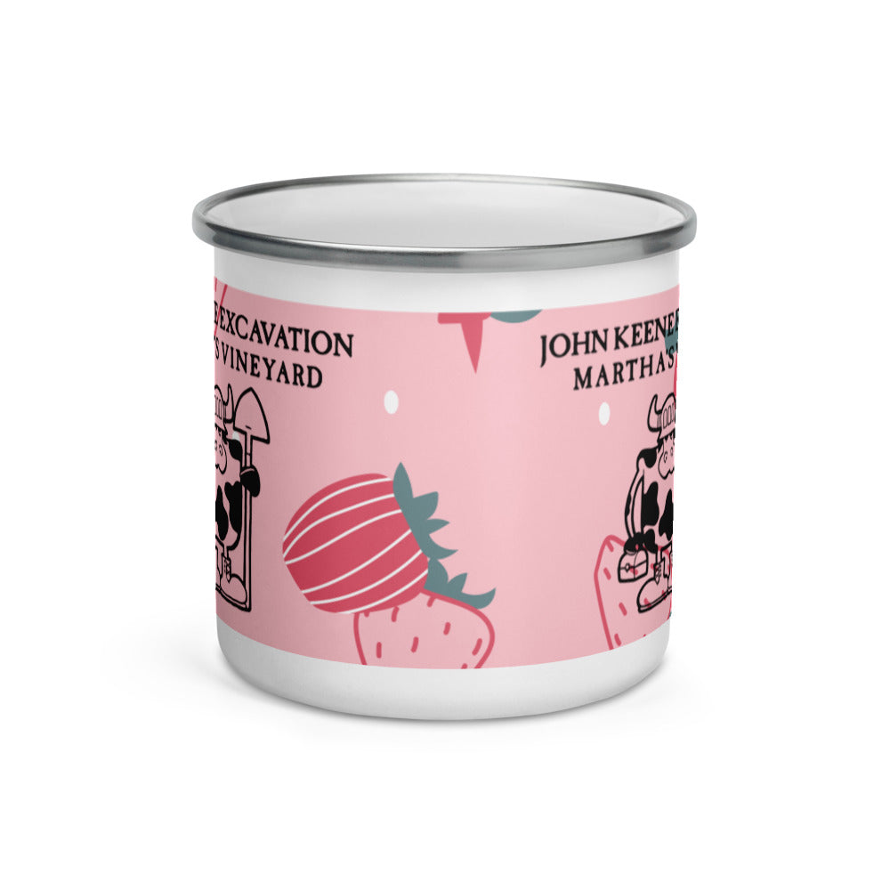 Strawberry Enamel Mug