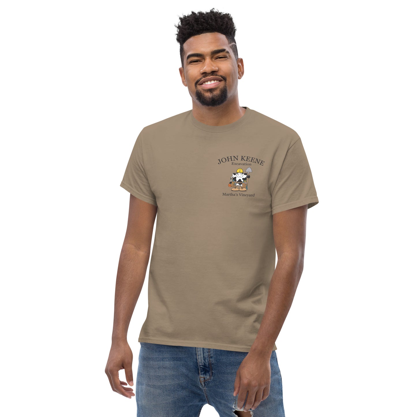 Construction Cow Adult Tee